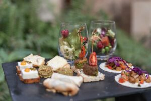 Aperitivo vegetariano menú boda