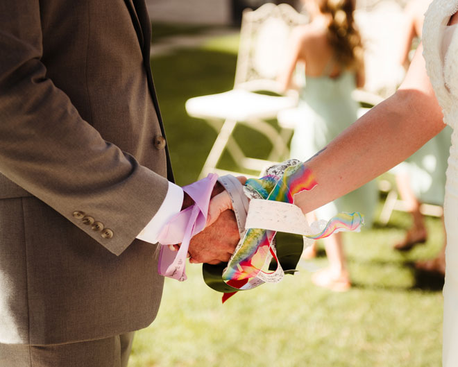 Detalles de una boda civil